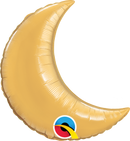 9" | 35" Crescent Moon Foil Balloons
