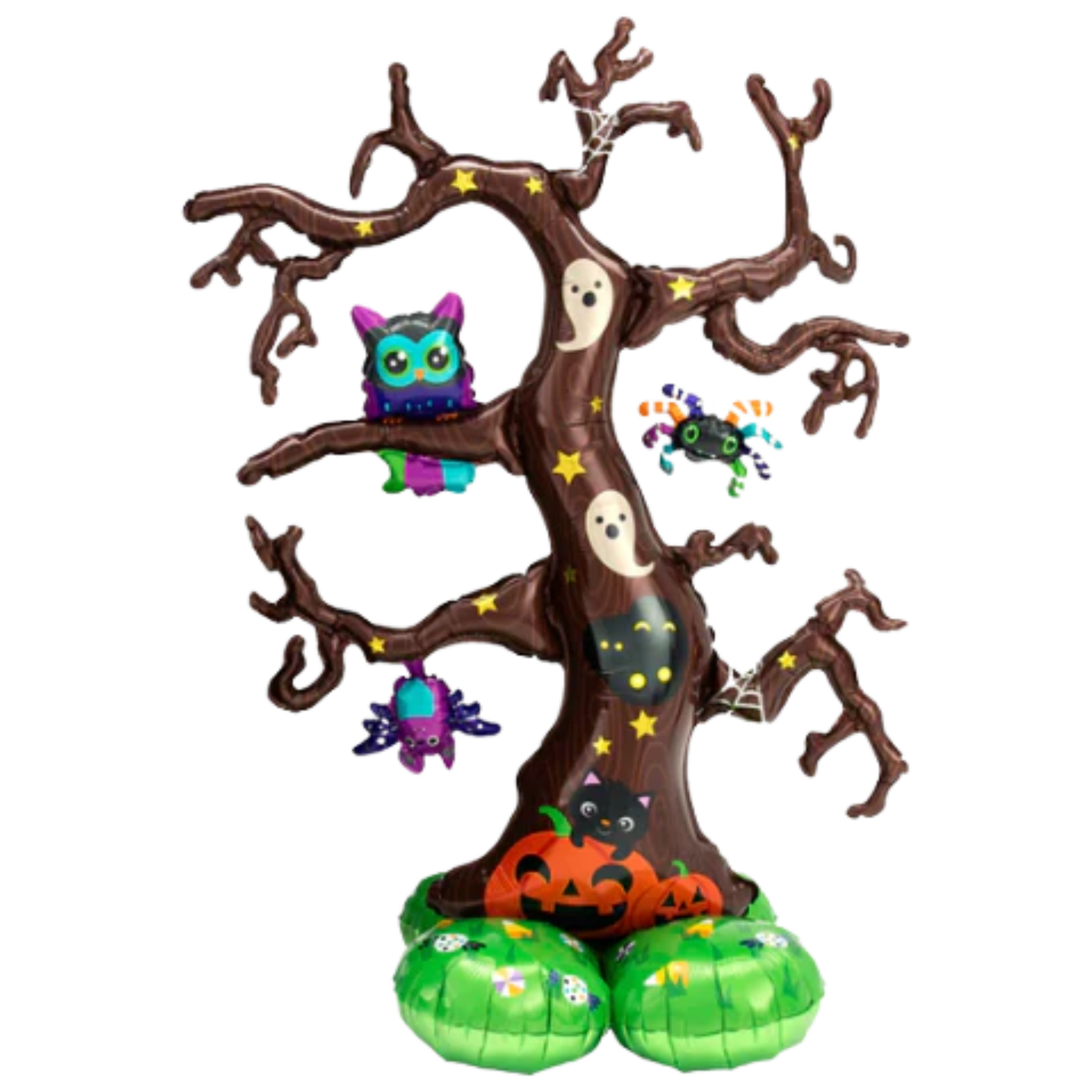 62" Creepy Tree Airloonz Foil Balloon (P14) | Stands Over 5 Feet Tall - No Helium Required!