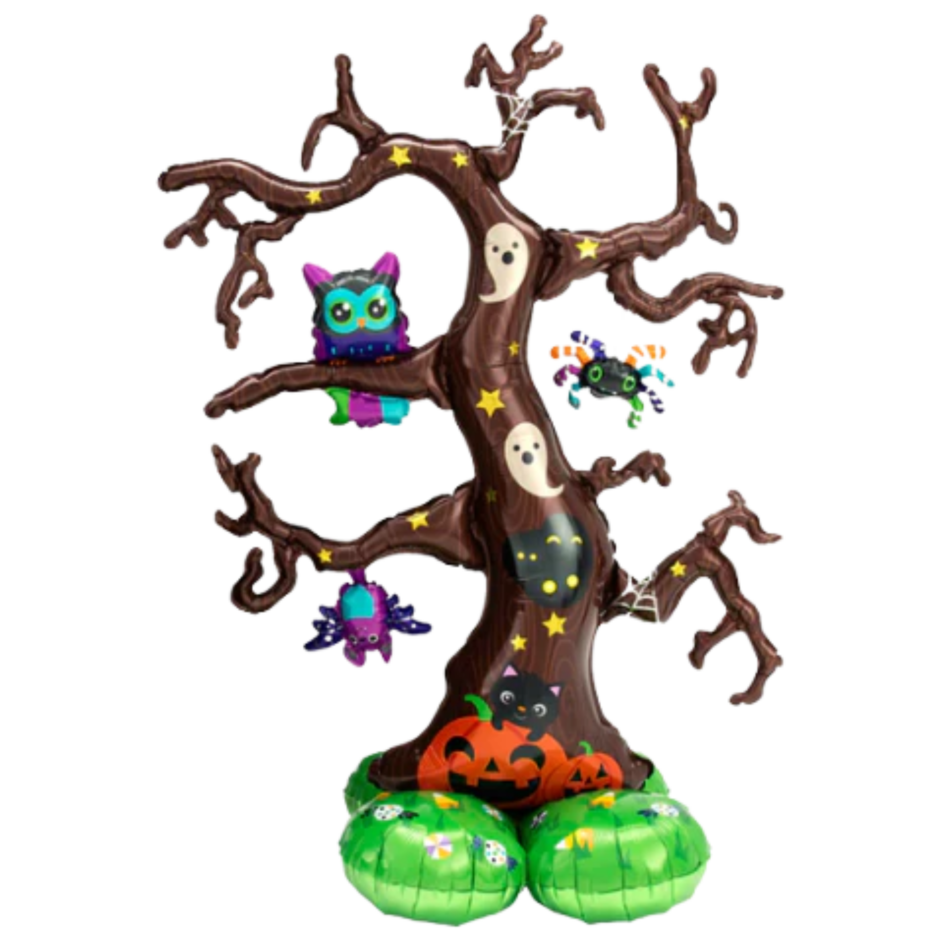 Globo de aluminio Creepy Tree Airloonz de 62" (P14) | Mide más de 5 pies de altura - ¡No requiere helio!