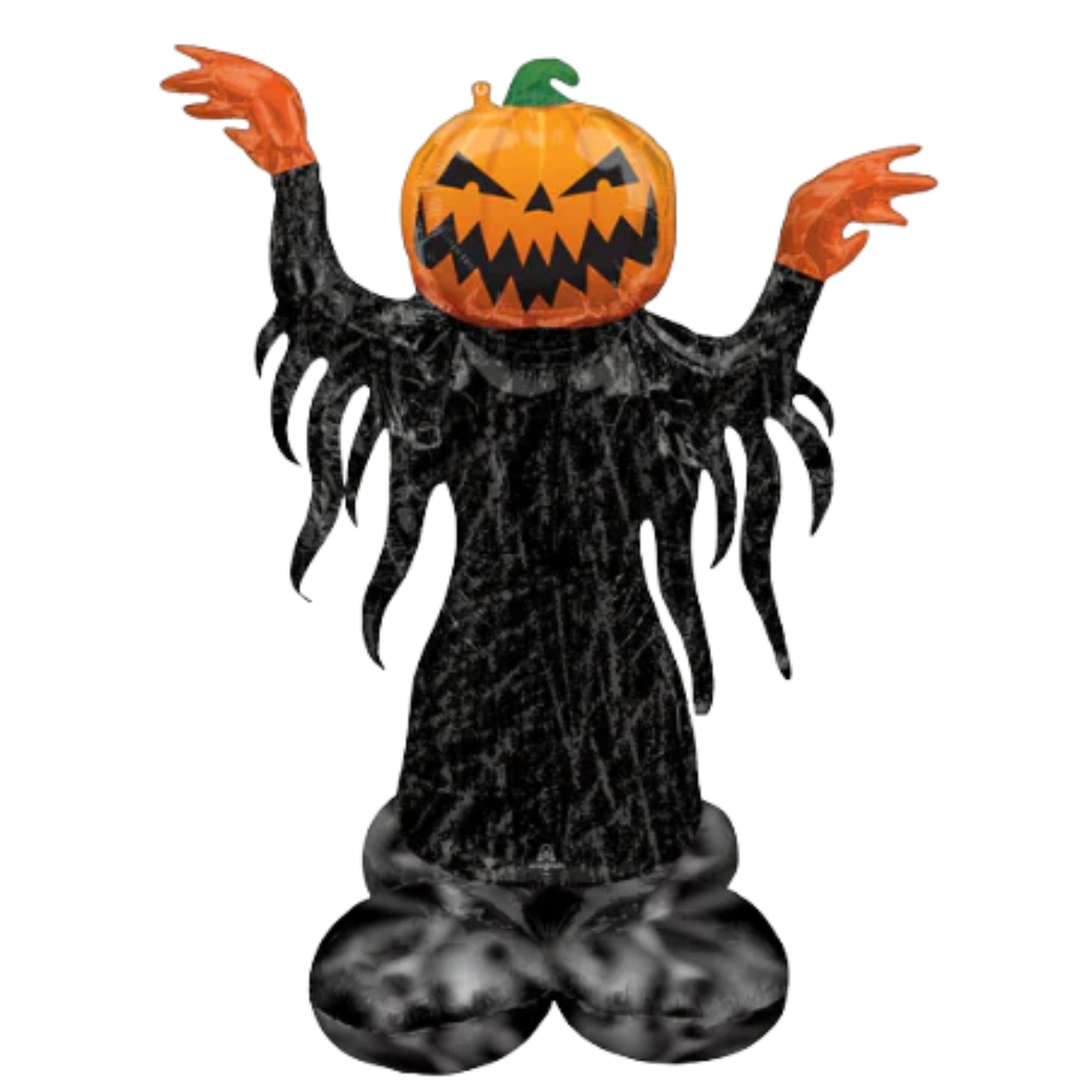 53" Anagram Pumpkin Ghost Airloonz Foil Balloon | Stands Over 4 Feet Tall - No Helium Required!