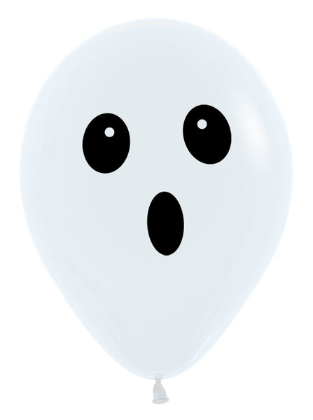 11" Ghost Face Sempertex Latex Balloons | 50 Count