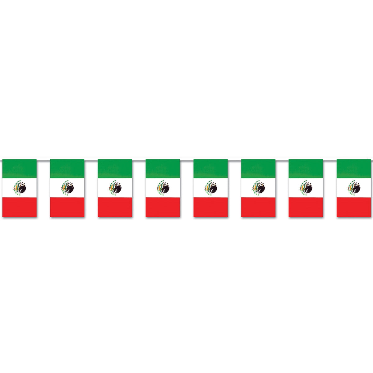 Mexican Flag Pennant Banner