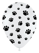 11" Paw Prints Sempertex Latex Balloons | 50 Count
