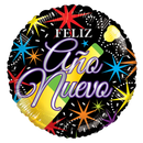 Globo de aluminio Feliz Año Nuevo de 18" (WSL) | Liquidación - ¡Hasta agotar existencias!