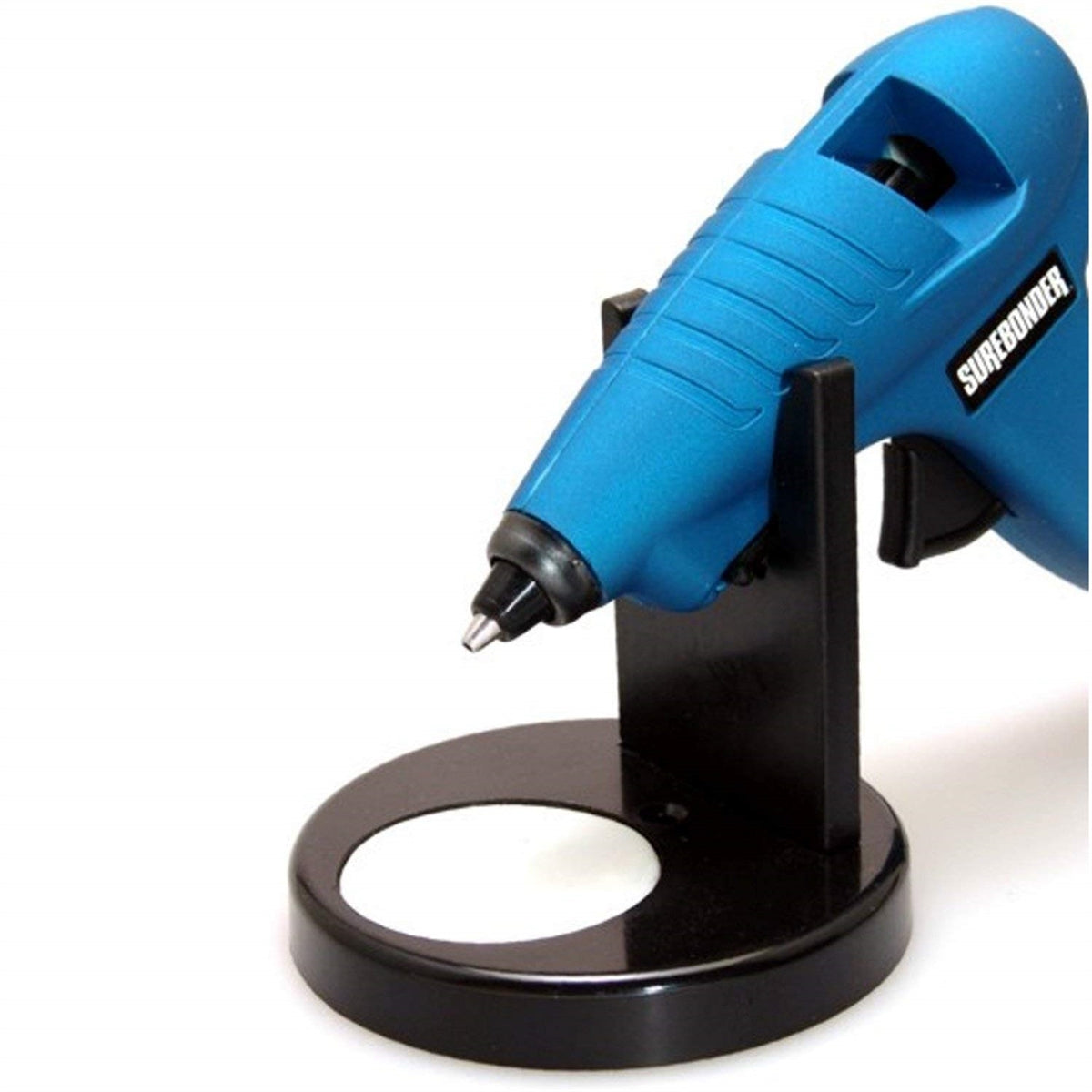Soporte para pistola de pegamento con almohadilla antiadherente