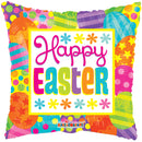 Globo de aluminio cuadrado Happy Easter de 18" | Compre 5 o más y ahorre un 20 %