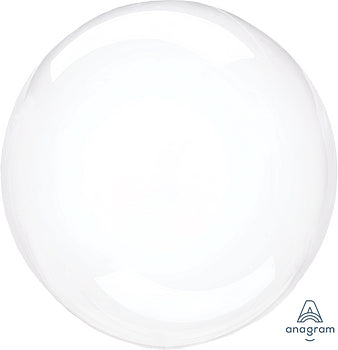 10" Anagram Clear Petite Crystal Clearz Bubble Balloon | 1 Count - Latex Free