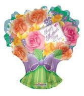28" Rose Bouquet Foil Balloon (WSLS5R4)| Clearance, While Supplies Last!