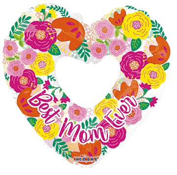 36" Best Mom Ever Transparent Balloon (P17) | 5 Count