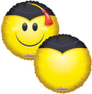 Globo de aluminio Little Smiley Grad de 18" (P25) | Compra 5 o más y ahorra un 20 %