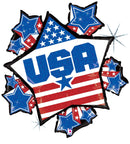 37" Patriotic Bursting Stars (P22)