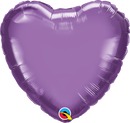 Globos de lámina de corazón cromado Qualatex de 18" | Compre 5 o más y ahorre un 20 %