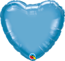 Globos de lámina de corazón cromado Qualatex de 18" | Compre 5 o más y ahorre un 20 %
