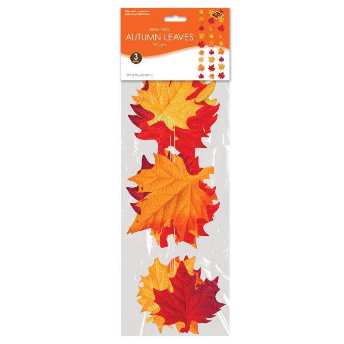 Hojas de otoño de tela de lujo