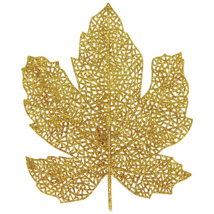 Glittered Fall Leaves | 4 Count