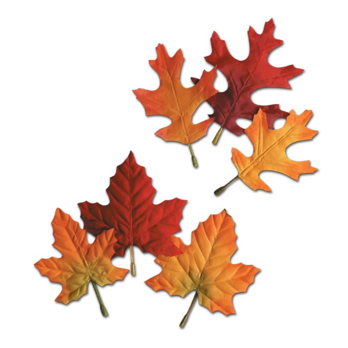 Artificial Autumn Leaves Assortment | 12 Pieces