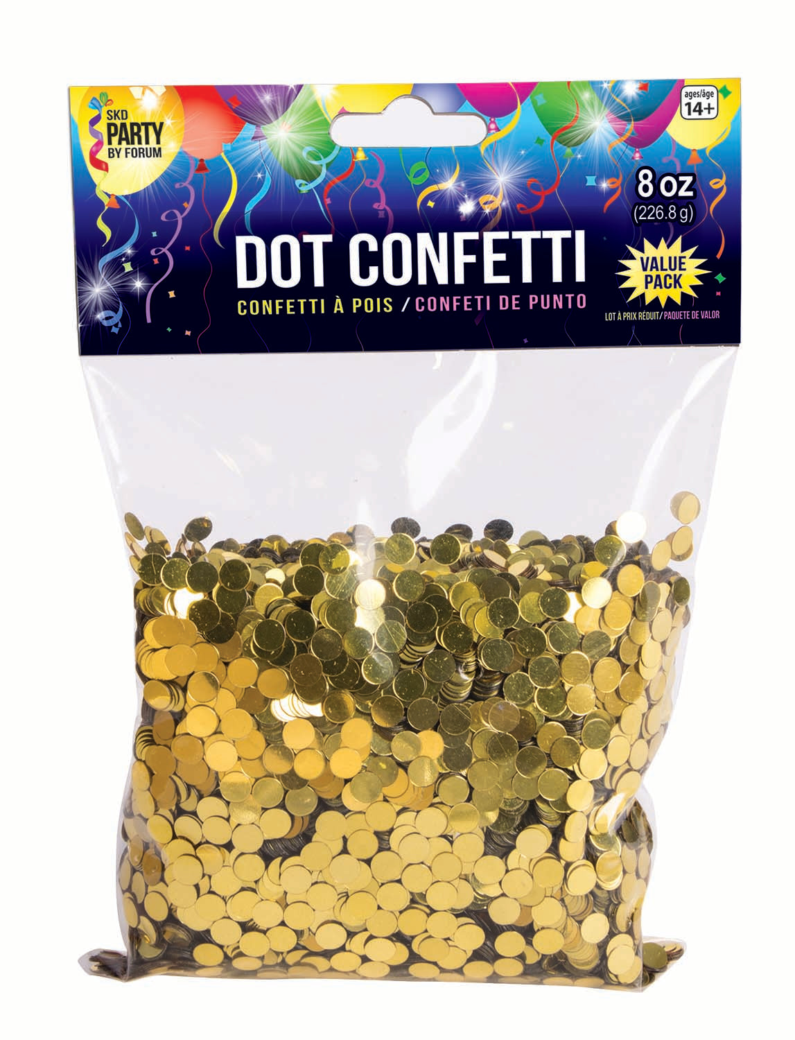 4 Oz Small Round Metallic Dot Confetti | 1 Count