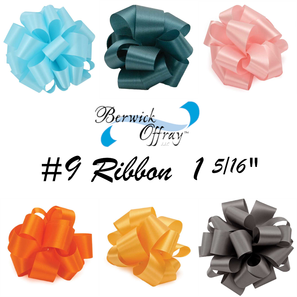 Sheer Ribbon w/Thick Lines Num.3 – 5/8″ or Num.9 1 1/2″ Ribbon – Mum  Supplies.com
