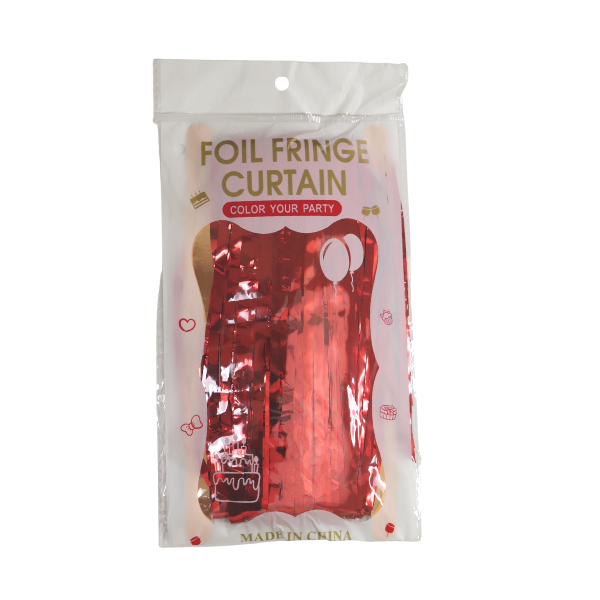 7' Foil Fringe Curtain - 3 Feet Wide x 7 Feet Long| 1 Count