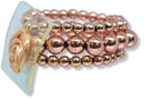 Pulsera de ramillete elástico con flor de baño de burbujas | 1 unidad: ¡simplemente agregue flores!