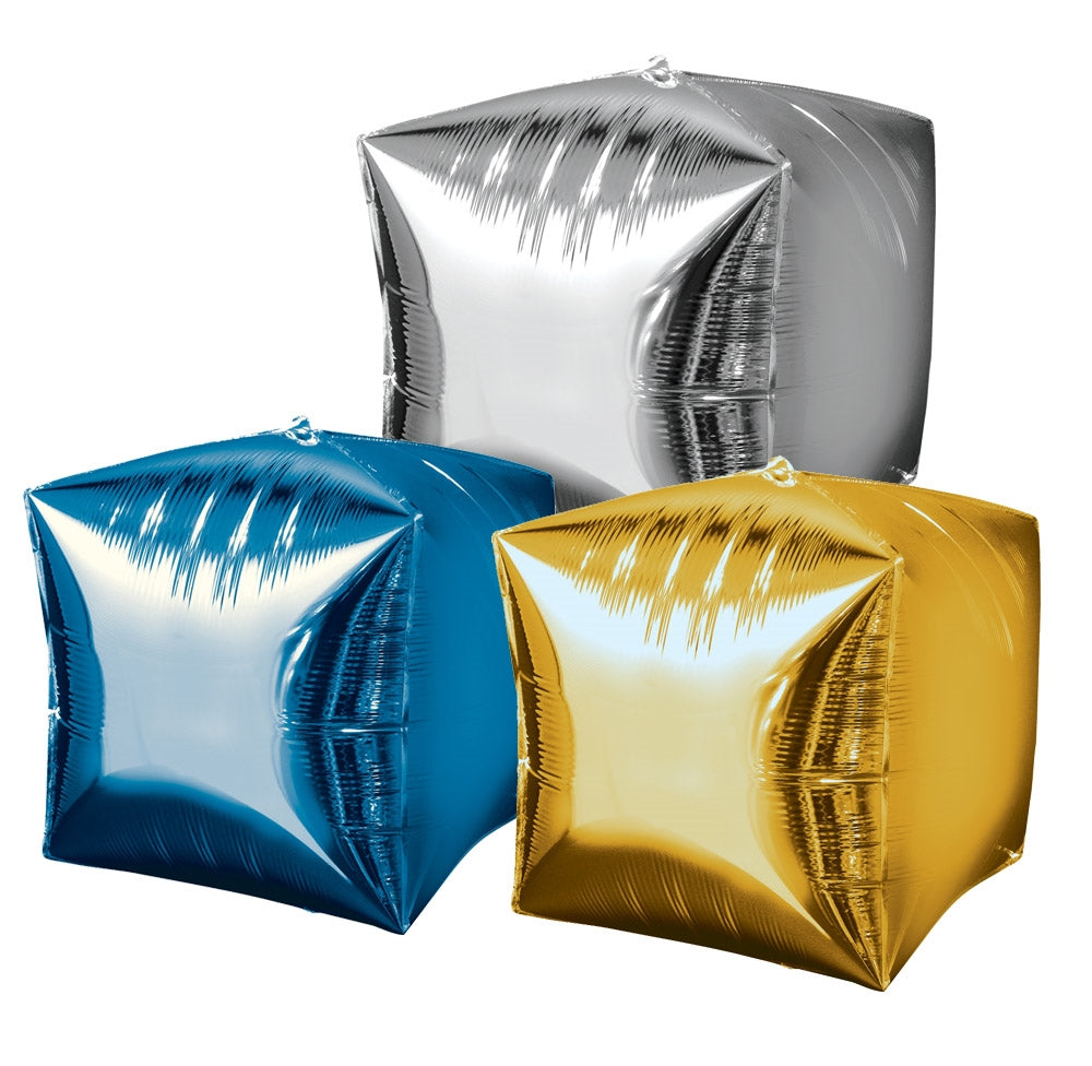 15" Cubez Foil Balloons | 3 Count