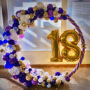 Round Aluminum Portable- Reusable Balloon Frame with Base