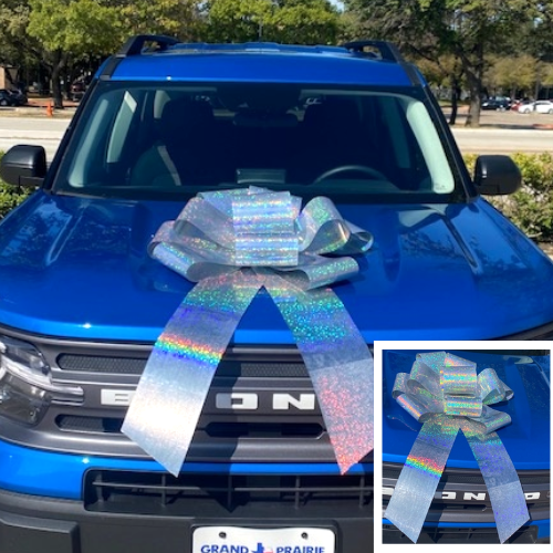 Coche magnético reutilizable de 25" o lazo para eventos especiales | ¡Ideal para coches o regalos grandes!