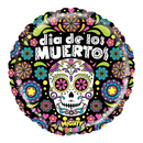 21" El Dia De Los Muertos Foil Balloon (WSL) - Clearance, While Supplies Last