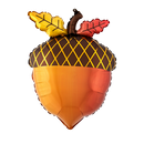 18" Satin Fall Acorn Foil Balloon (P18) | Buy 5 Or More Save 20%