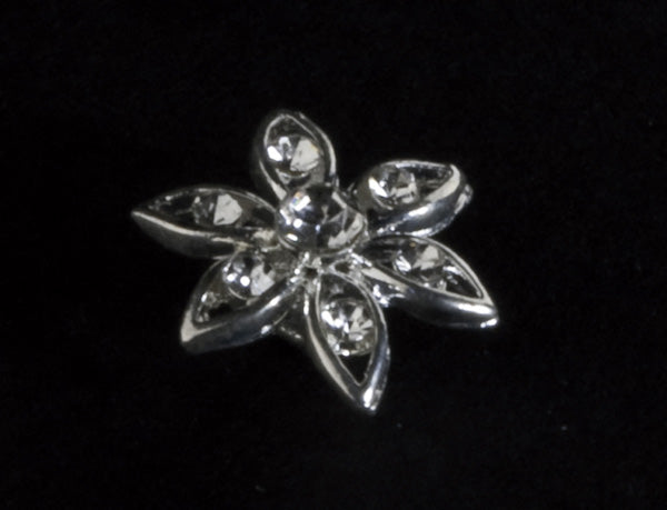 Kara's Kisse - Edelweiss Dazzle Metal Boutonniere or Corsage Pin | 3 Count