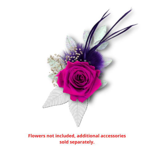 Twiggy Feather Floral Accessories | 3 Count