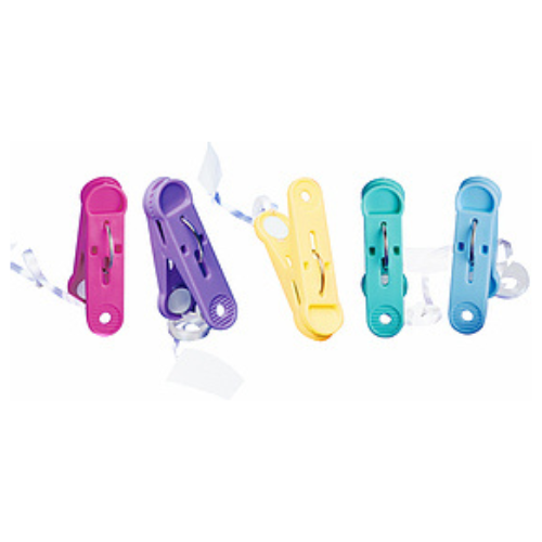 16-Gram Assorted Pastel Balloon Clip-N-Weights® W/ Ribbon | 50 Count Bag