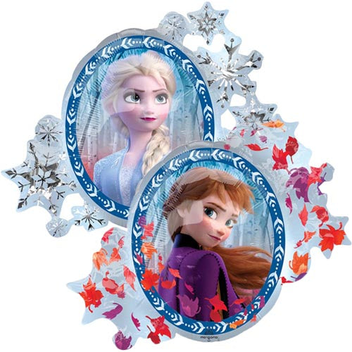 30" Anagram Frozen 2 - Double Sided Super Shape Foil Balloon