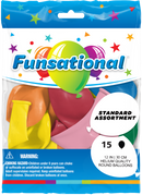 12" Funsational Latex Balloons | 15 Count - Perfect For Balloon Drops!