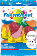 12" Funsational Latex Balloons | 50 Count