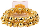 Pulsera de ramillete elástico con flor de gota de goma | 1 unidad: ¡simplemente agregue flores!