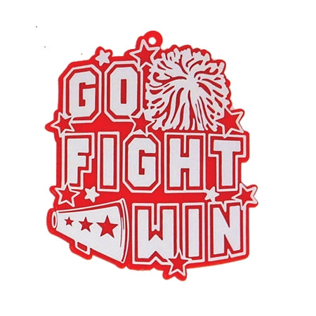 2.5" Go Fight Win Charms 2pc