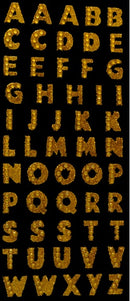 Glitter Letters Stickers