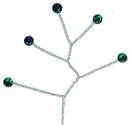 Quintet - Wired Rhinestone Floral Accessories | 12 Count