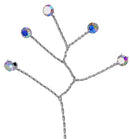 Quintet - Wired Rhinestone Floral Accessories | 12 Count