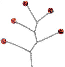Quintet - Wired Rhinestone Floral Accessories | 12 Count