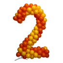 5' Aluminum Snap And Click Number Balloon Frame With Base | Balloons Not Included