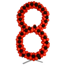 5' Aluminum Snap And Click Number Balloon Frame With Base | Balloons Not Included