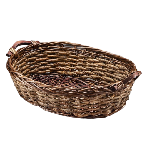 Cesta de regalo con bandeja ovalada de sauce y cuerda | 6 unidades - $17.94 cada una