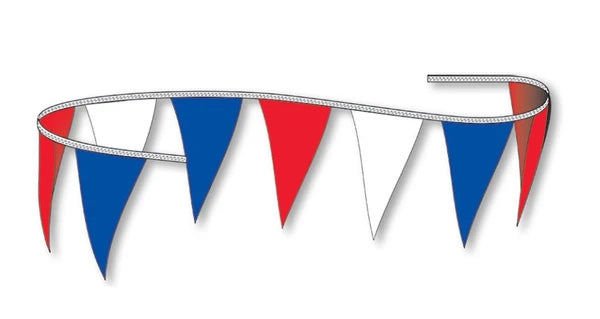 Red, White & Blue Pennant Banner