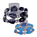 Pulsera de ramillete elástico con flor Polaris | 1 unidad: ¡simplemente agregue flores!
