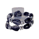 Pulsera de ramillete elástico con flor Polaris | 1 unidad: ¡simplemente agregue flores!