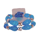 Pulsera de ramillete elástico con flor Polaris | 1 unidad: ¡simplemente agregue flores!