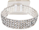 Rock Candy Elastic Rhinestone Corsage Bracelet | 1 Count - Just Add Flowers!