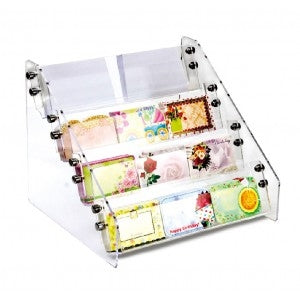 Counter Top Acrylic Enclosure Card Rack